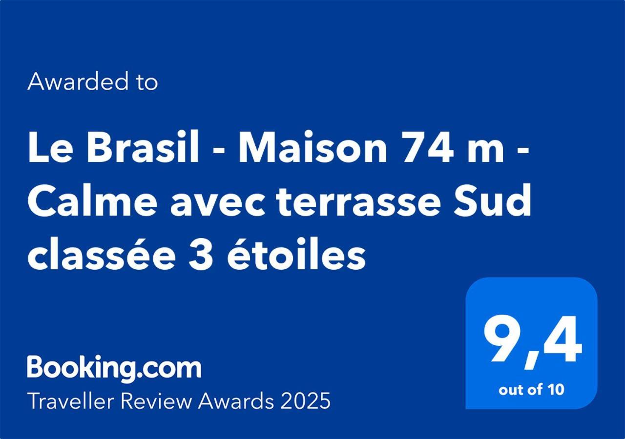 Le Brasil - Maison 74 M - Calme Avec Terrasse Sud Classee 3 Etoiles 르불루 외부 사진